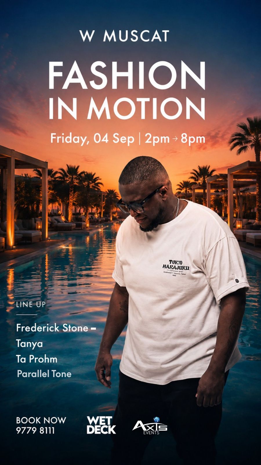 FASHION IN MOTION Pool Edition in W Muscat